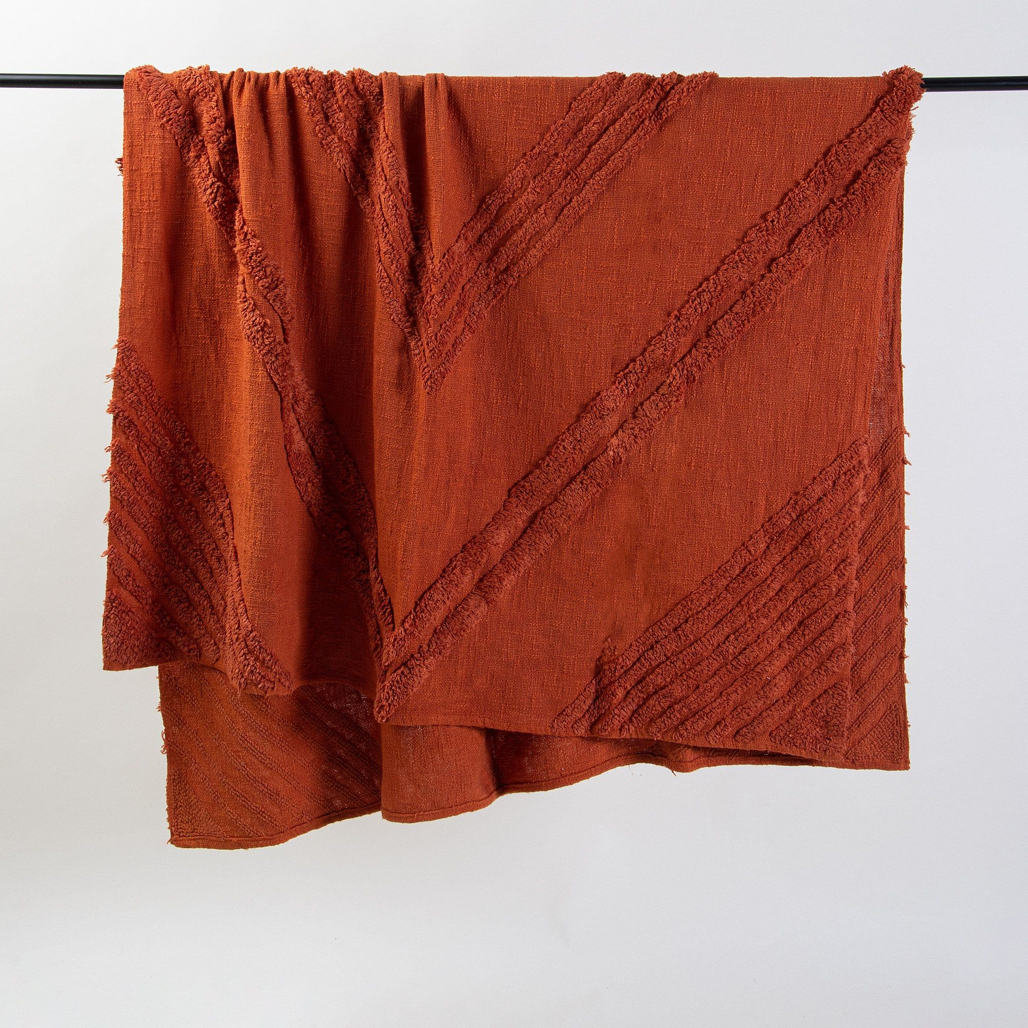 Premium Handmade Cotton Tufted Throw Blanket